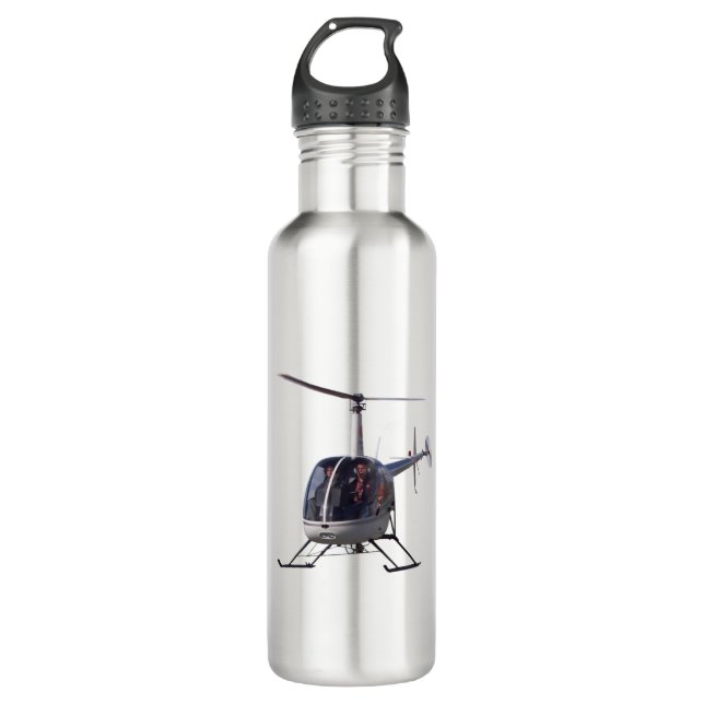 Helicopter Bottle Cool Helicopter Water Bottle (Front)
