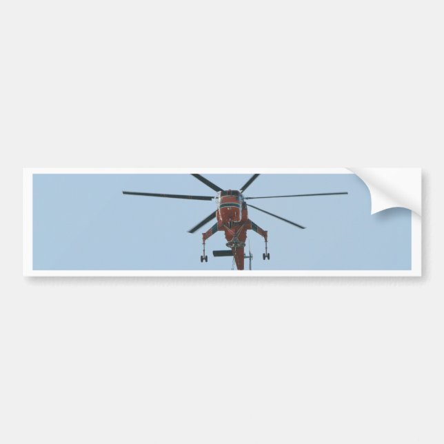 helicopter bumper sticker (Front)
