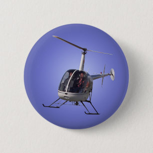 Helicopter Button / Pin Cool Helicopter Button