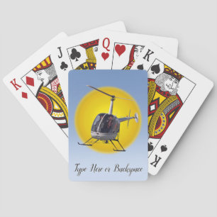 Helicopter Cards Flying Helicopter Playing Cards