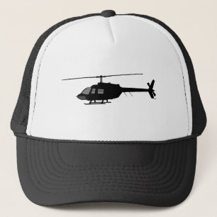 Helicopter Chopper Silhouette Customise Colour Trucker Hat