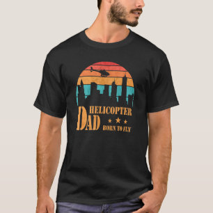 Helicopter Dad Retro Vintage Helicopter Pilot 1 T-Shirt