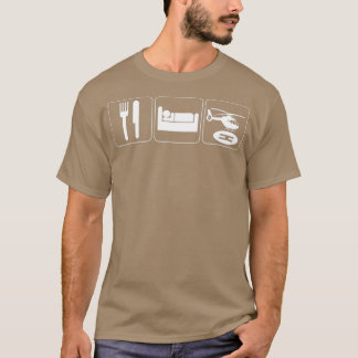 Helicopter Eat Sleep Helicopter Pilot  T-Shirt