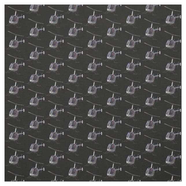 Helicopter Fabric Flying Helicopter Custom Fabric (Swatch)