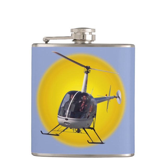 Helicopter Flask Customised Helicopter Drink Flask (Front)