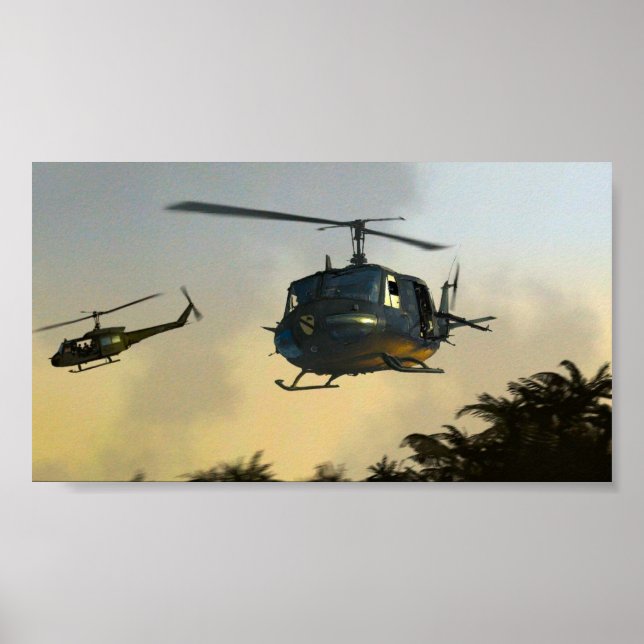 Helicopter Flying Circus Vietnam Poster (Front)