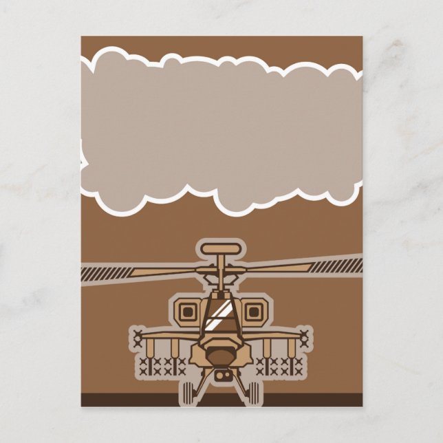 Helicopter Front Postcard (Front)