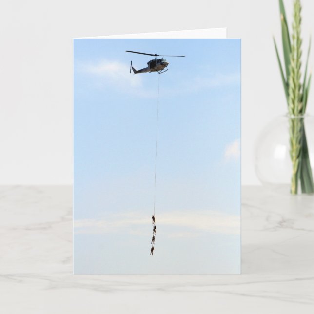 Helicopter Greeting Card (Front)