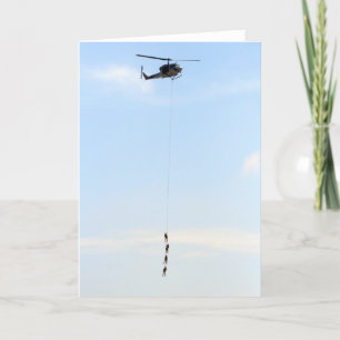Helicopter Greeting Card