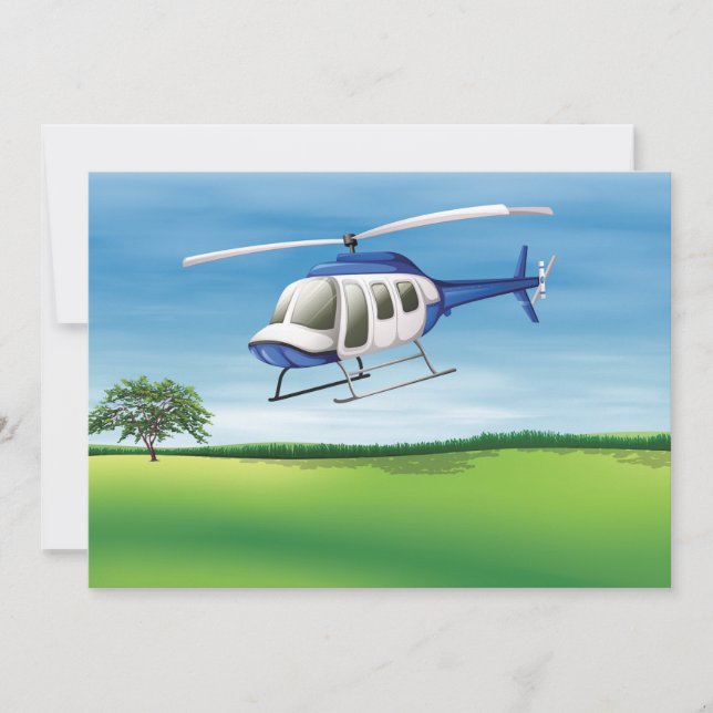 Helicopter Landing Invitations (Front)