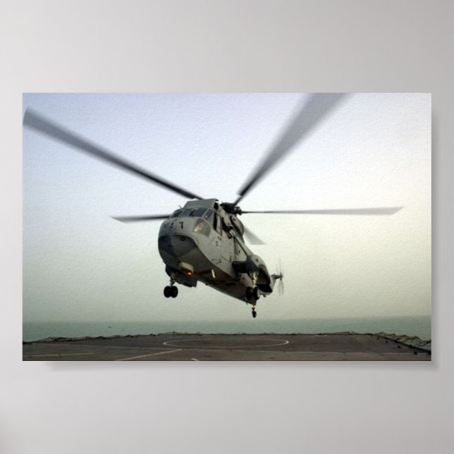 HELICOPTER LANDING POSTER (Front)