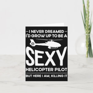 Helicopter Lot Design For Men Women Helicopter Lov Card