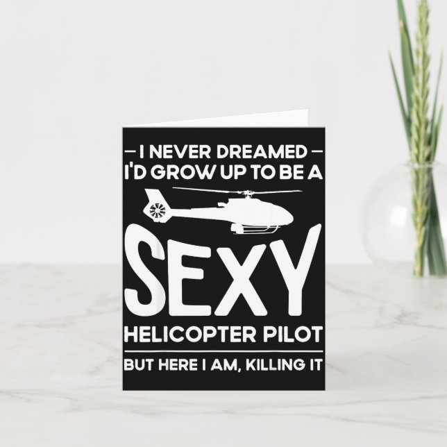 Helicopter Lot Design For Men Women Helicopter Lov Card (Front)