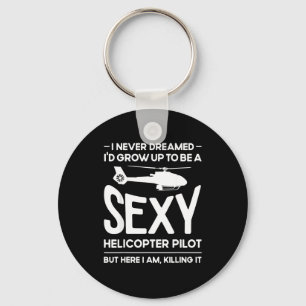 Helicopter Lot Design For Men Women Helicopter Lov Key Ring