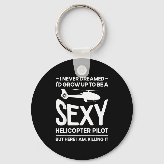 Helicopter Lot Design For Men Women Helicopter Lov Key Ring (Front)