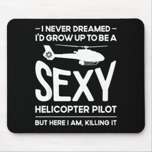 Helicopter Lot Design For Men Women Helicopter Lov Mouse Mat