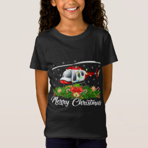 Helicopter Lover Matching Santa Hat Helicopter Chr T-Shirt