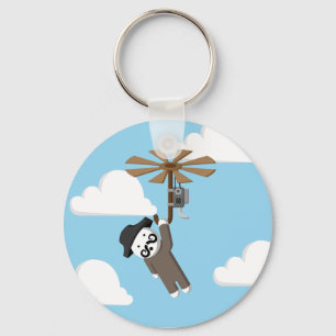 Helicopter Man Key Ring