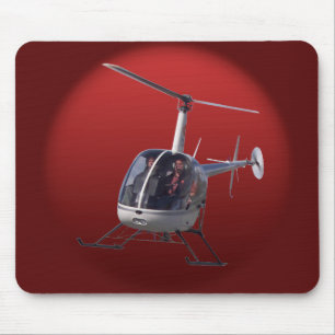 Helicopter Mousepad Flying Chopper Helicopter