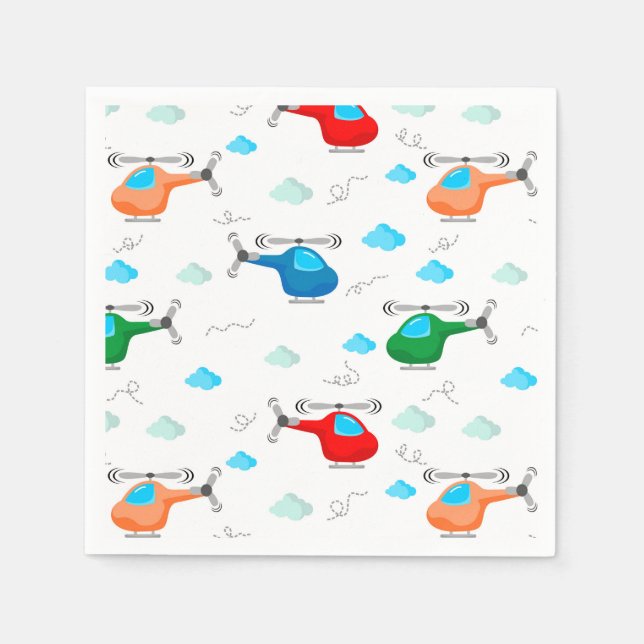 Helicopter  napkin (Front)