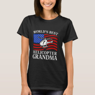 Helicopter Parent Funny Mum World's Best helicopte T-Shirt