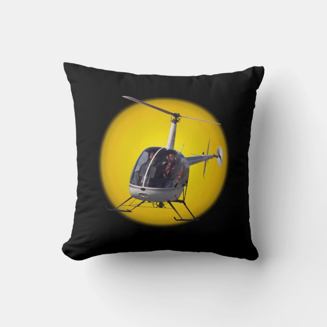Helicopter Pillow Cool Flying Helicopter Pillow (Front)