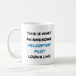 helicopter pilot, awesome coffee mug