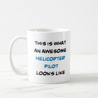 helicopter pilot, awesome coffee mug
