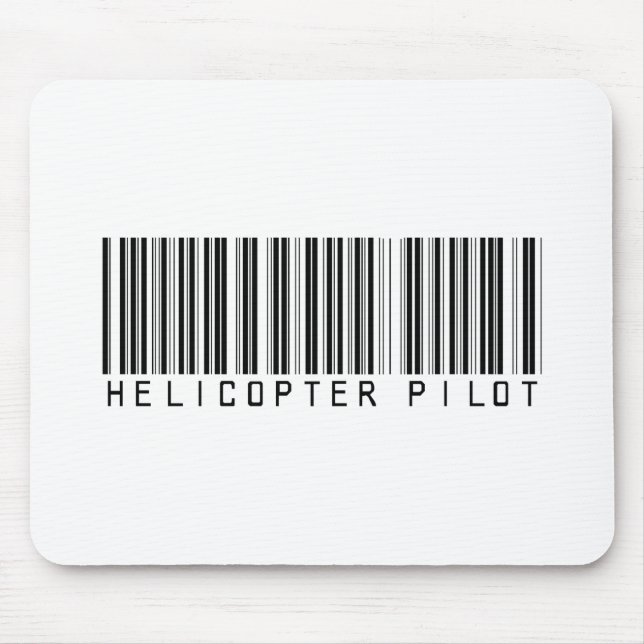 Helicopter Pilot Bar Code Mouse Mat (Front)