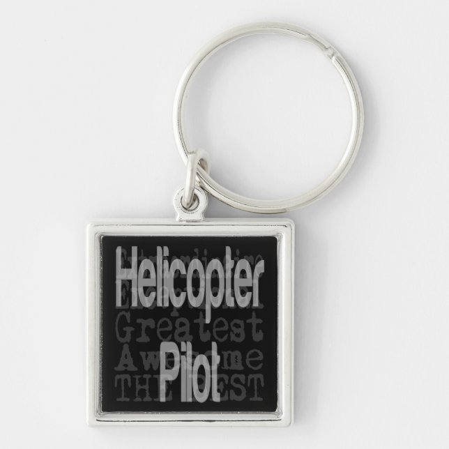 Helicopter Pilot Extraordinaire Key Ring (Front)