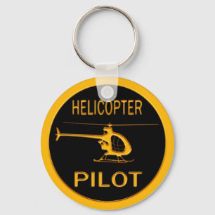 Helicopter Pilot Key Ring