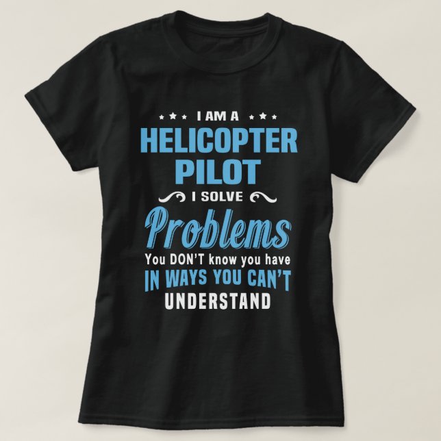 Helicopter Pilot T-Shirt (Design Front)