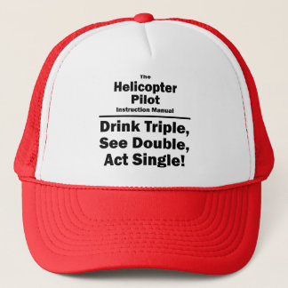 helicopter pilot trucker hat