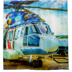 Helicopter Shower Curtain