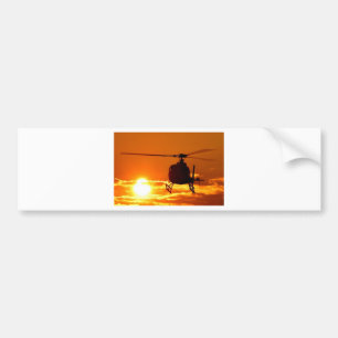 helicopter sundown bumper sticker