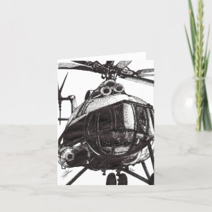 HELICOPTER THANK YOU CARD