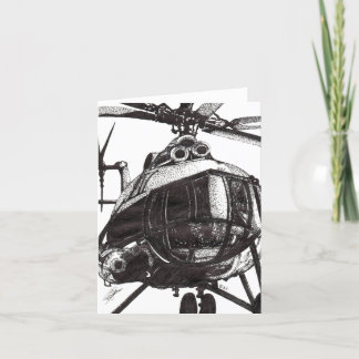 HELICOPTER THANK YOU CARD
