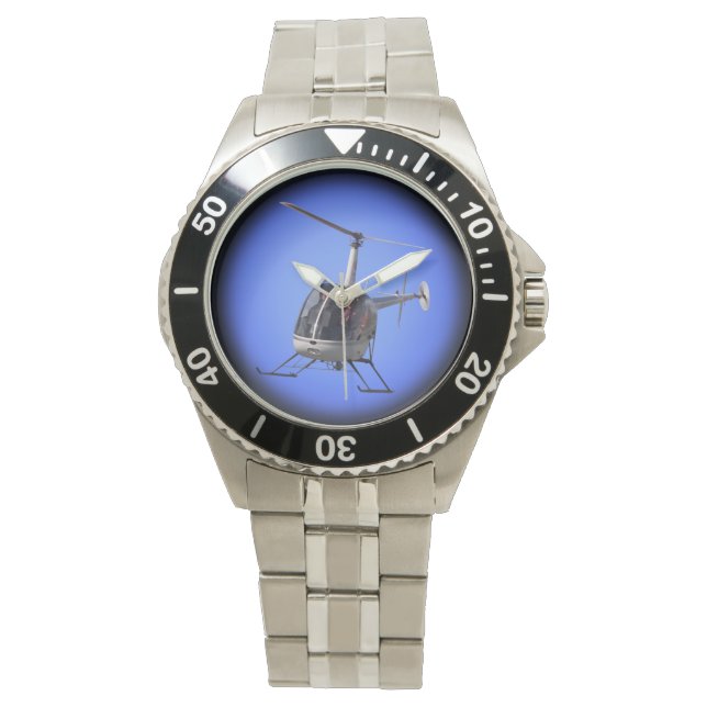 Helicopter Watch Cool Flying Helicopter Wristwatch (Front)