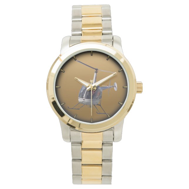 Helicopter Watch Cool Flying Helicopter Wristwatch (Front)