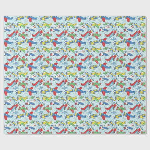 helicopter wrapping paper