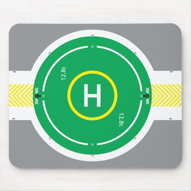 HeliDECK Green Mouse Pad 2 (Front)