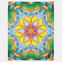 Helios Kaleidoscope Fleece Blanket