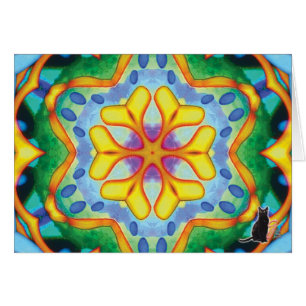 Helios Kaleidoscope Greeting Card