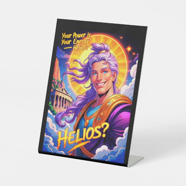 Helios. Pedestal Sign (Front)