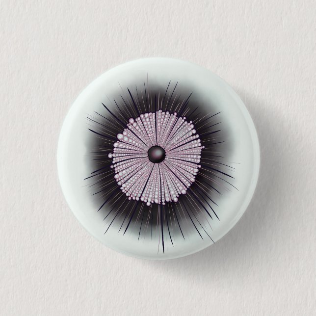 Heliozoa Microbe Microbiology Digital Art 3 Cm Round Badge (Front)