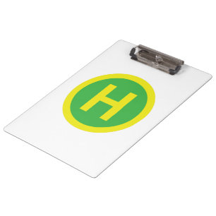 Helipad Sign Clipboard