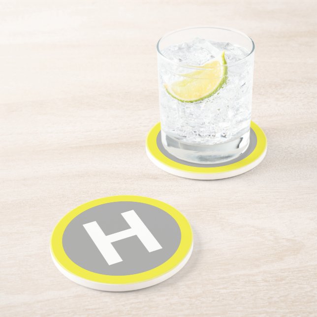 Helipad Sign Coaster (Side)