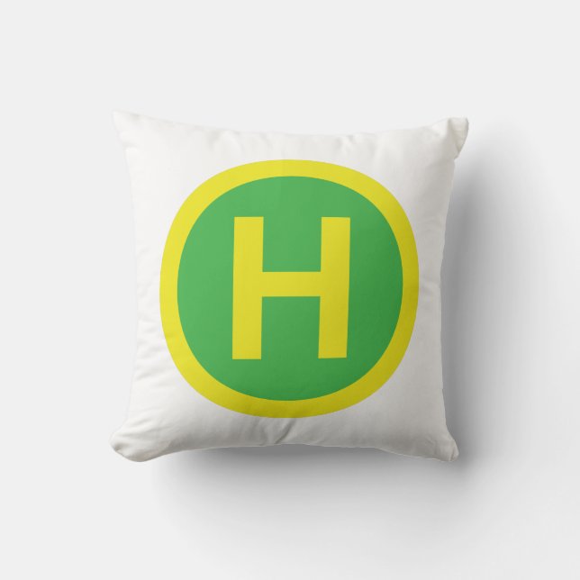 Helipad Sign Cushion (Front)