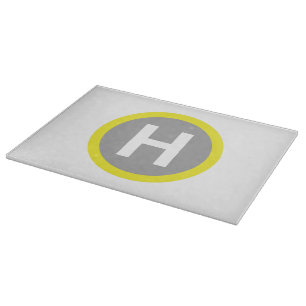 Helipad Sign Cutting Board