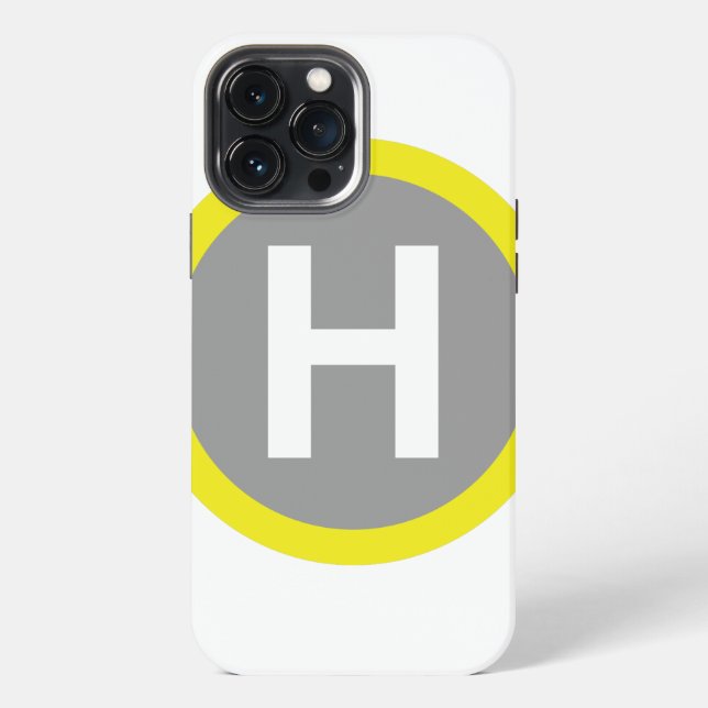 Helipad Sign iPhone Case (Back)
